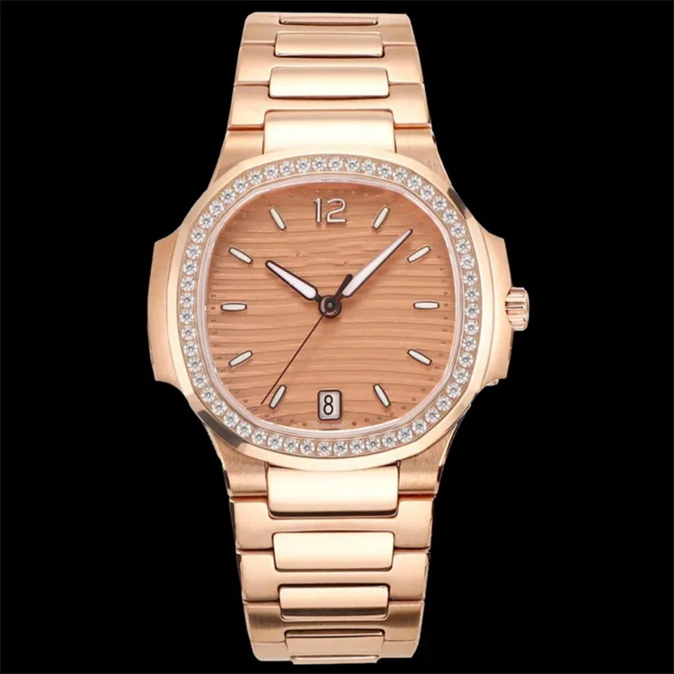 ZF 7118 Montre de Luxe Mężczyzny zegarki 35.2x8.62mm 324SC Ultra-cienki automatyczny ruch mechaniczny 18K Gold Stal Diamond Watch Luksusowe zegarki zegarki