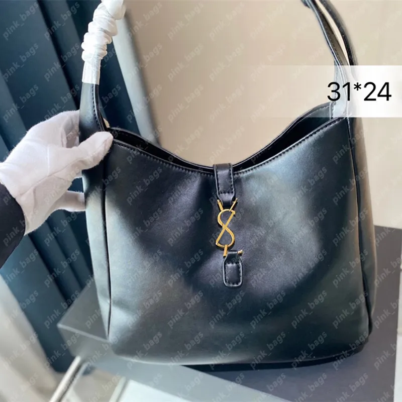 Women Tote Black Designer Totes LE5A7 Soft Small Hobo Bag Luxury Handbag Designer Handbags YS Shopping Bag Womens Purse Shopper Shoulder Bag