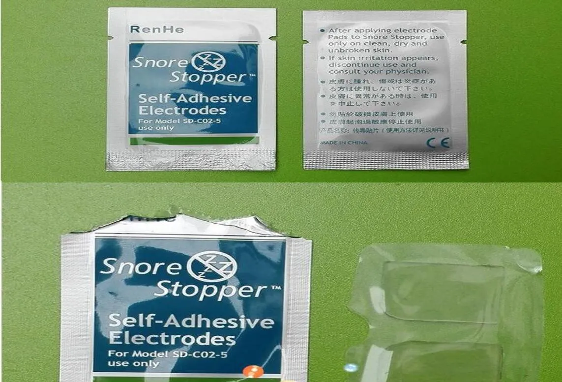40pcs20packsnore стопорные электроды Электродные прокладки Self Adhesive Electrodes Paste Sleep Aid Gel Antiprared Infrared Conductive Patch5970537