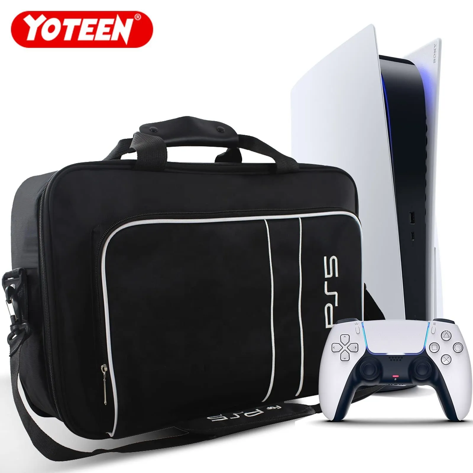 Estojos Capas Bolsas Estojo de transporte para PS5 Travel Storage Disc/Digital Edition e controladores Ombro protetor Cartões de jogo Acessórios 221104