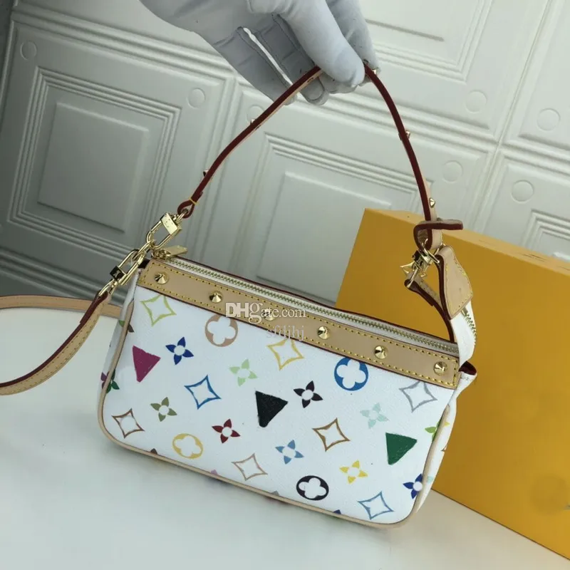 5A Kaliteli Moda Kadın Çantası beyaz Çanta Cüzdan Deri Zincir Çanta Crossbody Omuz Bagsa Messenger Tote Baga Çanta Kozmetik çantaları