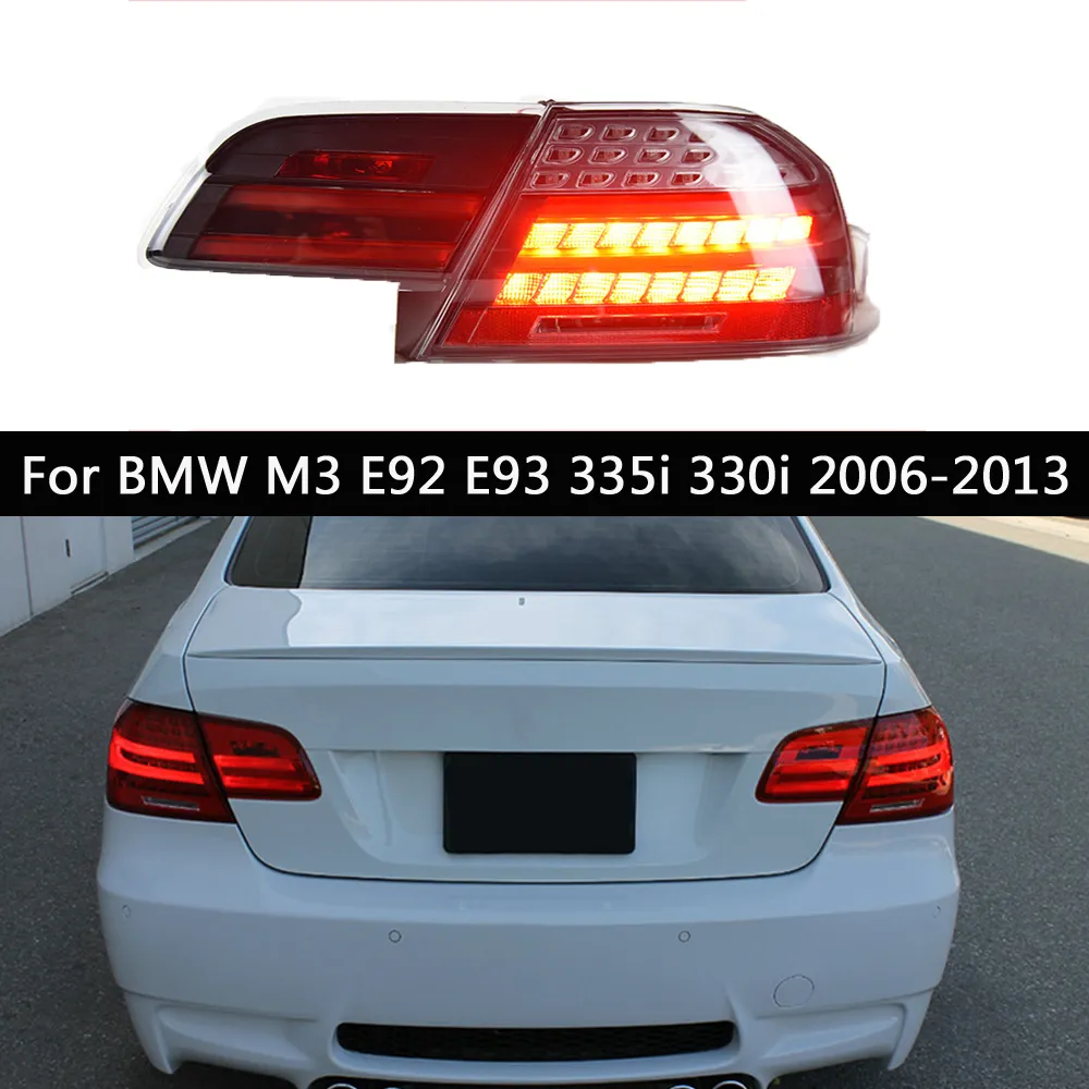 BMW M3 E92 LED Taillight 후면 램프 E93 335i 330i 자동 부품 동적 스 트리머 턴 신호 자동차 LED 테일 라이트