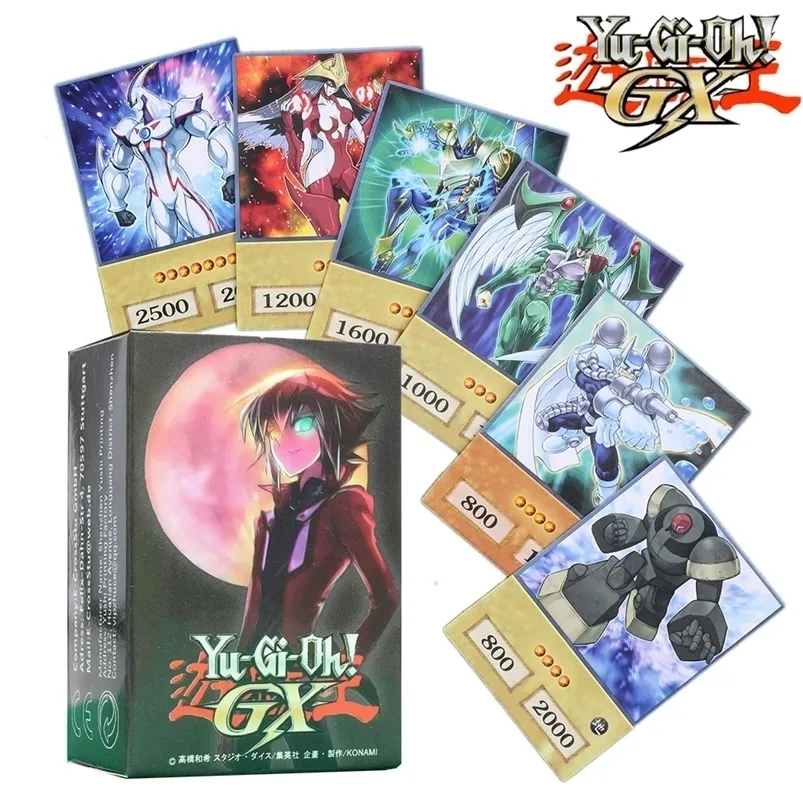 카드 게임 DIY 100PCS Yu-Gi-Oh GX Anime Style s E-HERO Yugioh 클래식 프록시 Kids Gift 221104