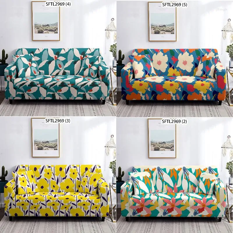Housses de chaise à imprimé floral, housse de canapé 3 places en forme de L, poteau à gratter, grands canapés à carreaux et grand canapé 3 places