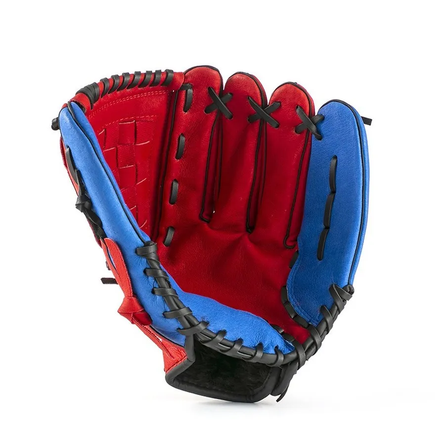 Sports Gloves Pigskin Red Baseball Glove Left Hand Leather Men Baseball Glove Adults Softball Guantillas Beisbol Sportswear Accessories EI50BG 221103