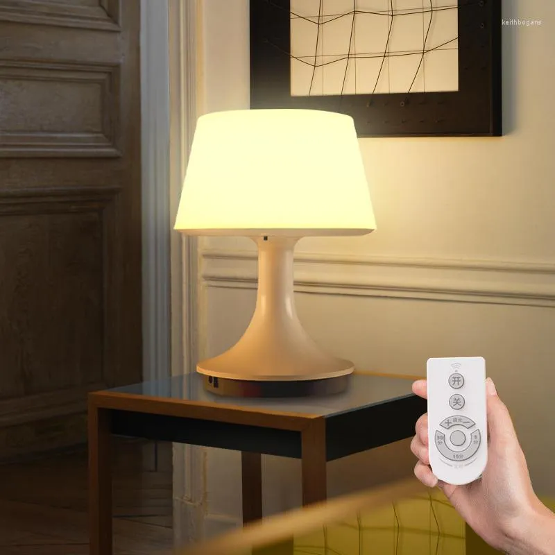 Lampes de table LED recharge à distance veilleuse USB rechargeable lampe de bureau de chevet chambre décoration éclairage moderne minimaliste lumières