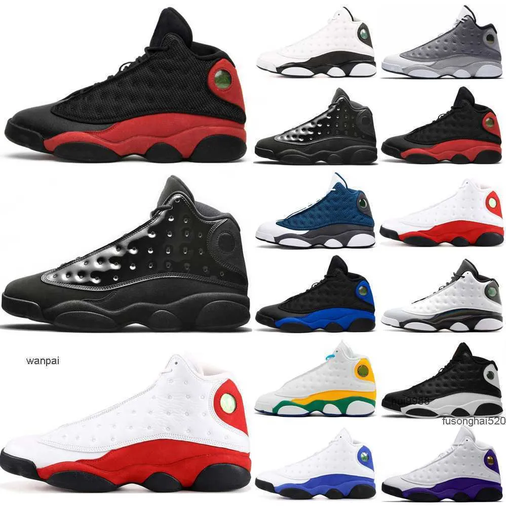 2023 Date 13 hommes chaussures de basket-ball 13s rouge silex noir hyper royal chat hommes baskets étoile de mer chicago il a eu le jeu chanceux vert femmes formateursJORDON JORDAB