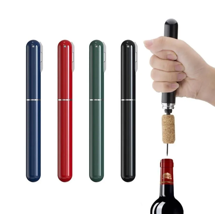 Pompa ad aria portatile Apribottiglie per vino Spilla sicura Strumenti per la rimozione del tappo Bar Bottiglie a pressione d'aria Cavatappi Gadget da cucina Commercio all'ingrosso