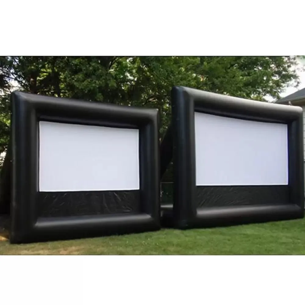 Turrendo 10x8m Big Big Outdoor Inflable ScreenRear ScreenRear Projeção Telas de filmes para venda Air Balloon Decoration Toys Sport Advertising