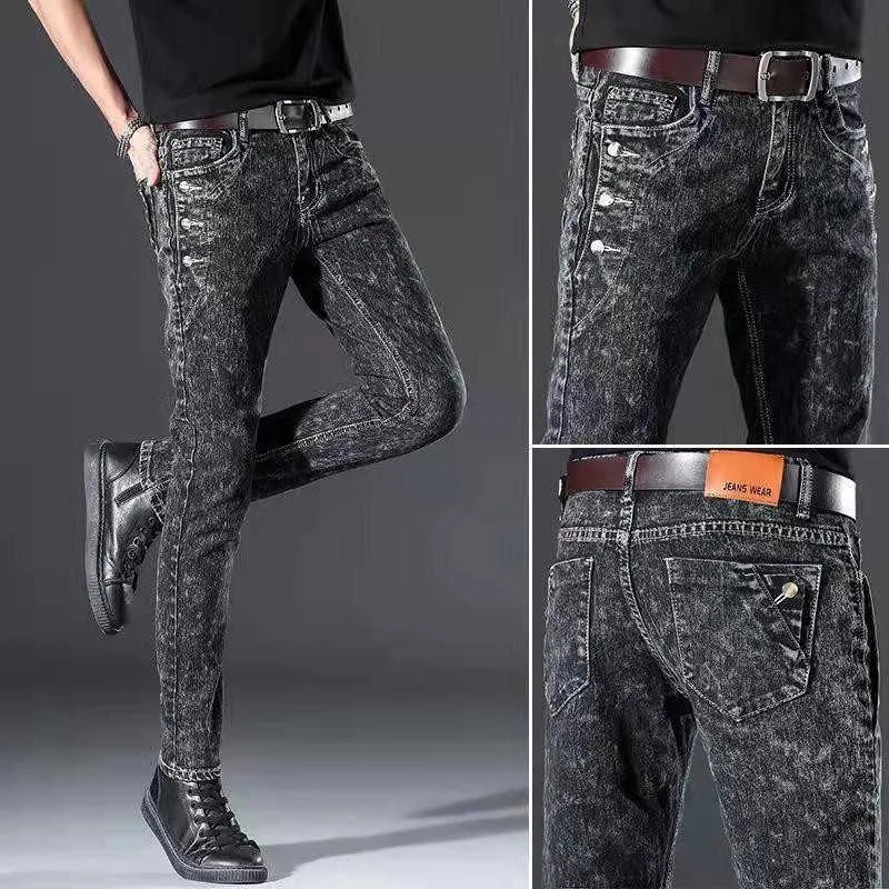 Jeans Homme 2022 nouveauté haute qualité jean slim fit hommes mode classique Denim jean slim homme décontracté haute qualité pantalon T221102