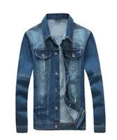 Men`s Jackets 2021 Arrivel Spring And Autumn High Quality Cotton Denim Jeans Add Fertilizer To Increase Jacket Coat Large Size M-5XL