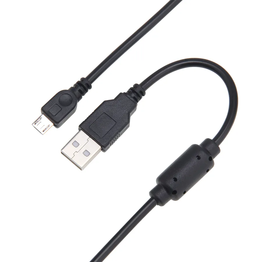 Cabos de carregamento rápido de 1,8 m Cabo de carregamento micro USB com fio para controle Xbox One PS4