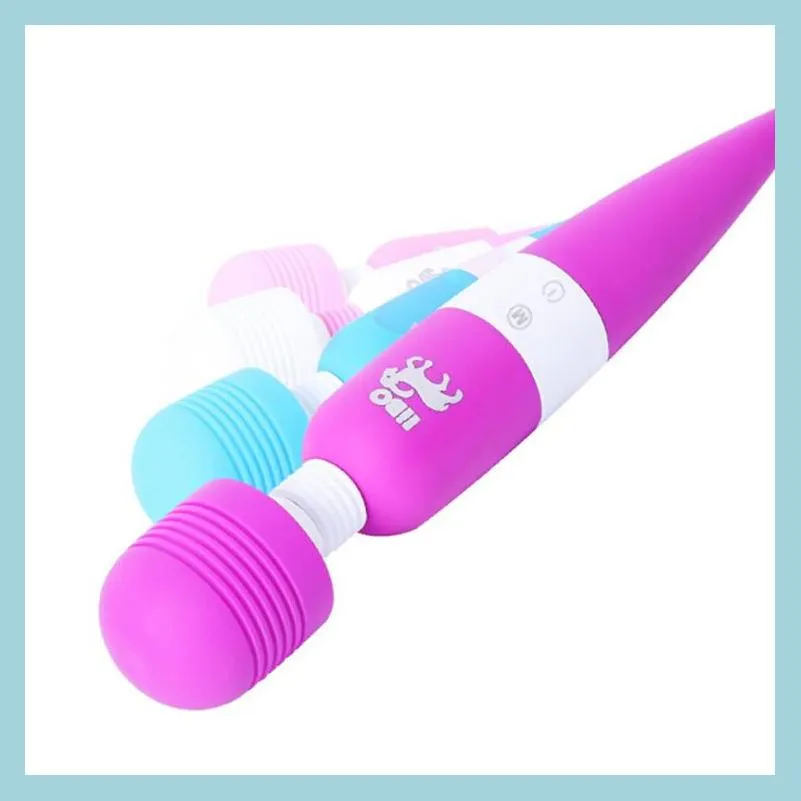 Full Body Massager Magic Wand Libo Wireless Waterproof MTI Speed ​​Vibrator Masr fl Body Neck 120st Drop Delivery Health Beauty Mas Dhler