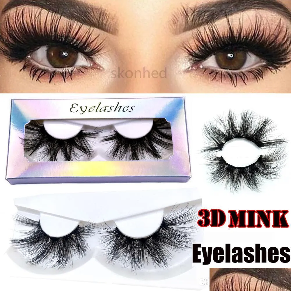 Pestañas postizas 1 par 3D Pestañas postizas Gruesas Pestañas suaves naturales Wispies Fluffy 100 Crueldad Maquillaje Gota Entrega Salud Belleza Ojos Dhsi2