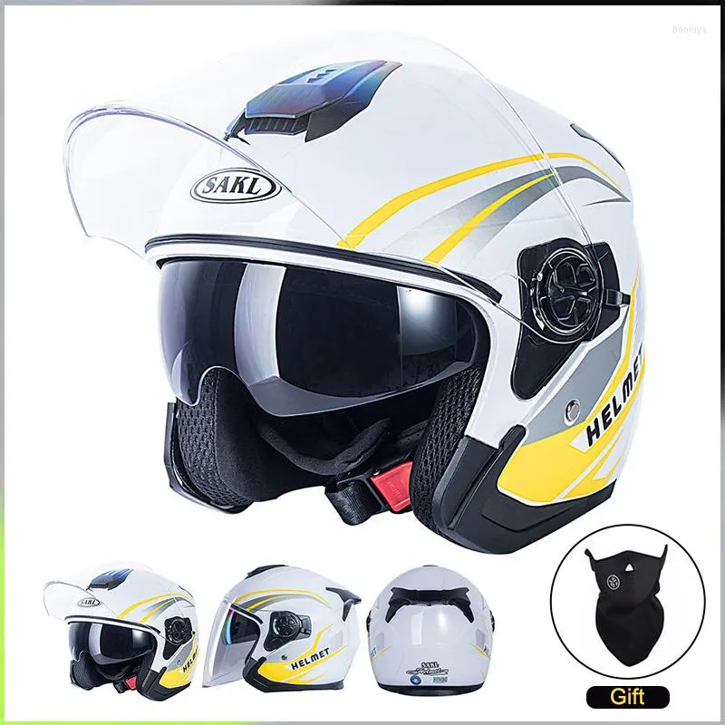 Motorcycle Helmets Unisex Helmet Dual Lens Used For Scooters