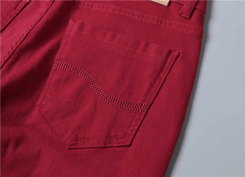 2022 nya Khaki Jeans för män Klassisk stil Affärsmode Enfärgad Stretch Raka jeansbyxor Byxor av manligt märke_voghion.com