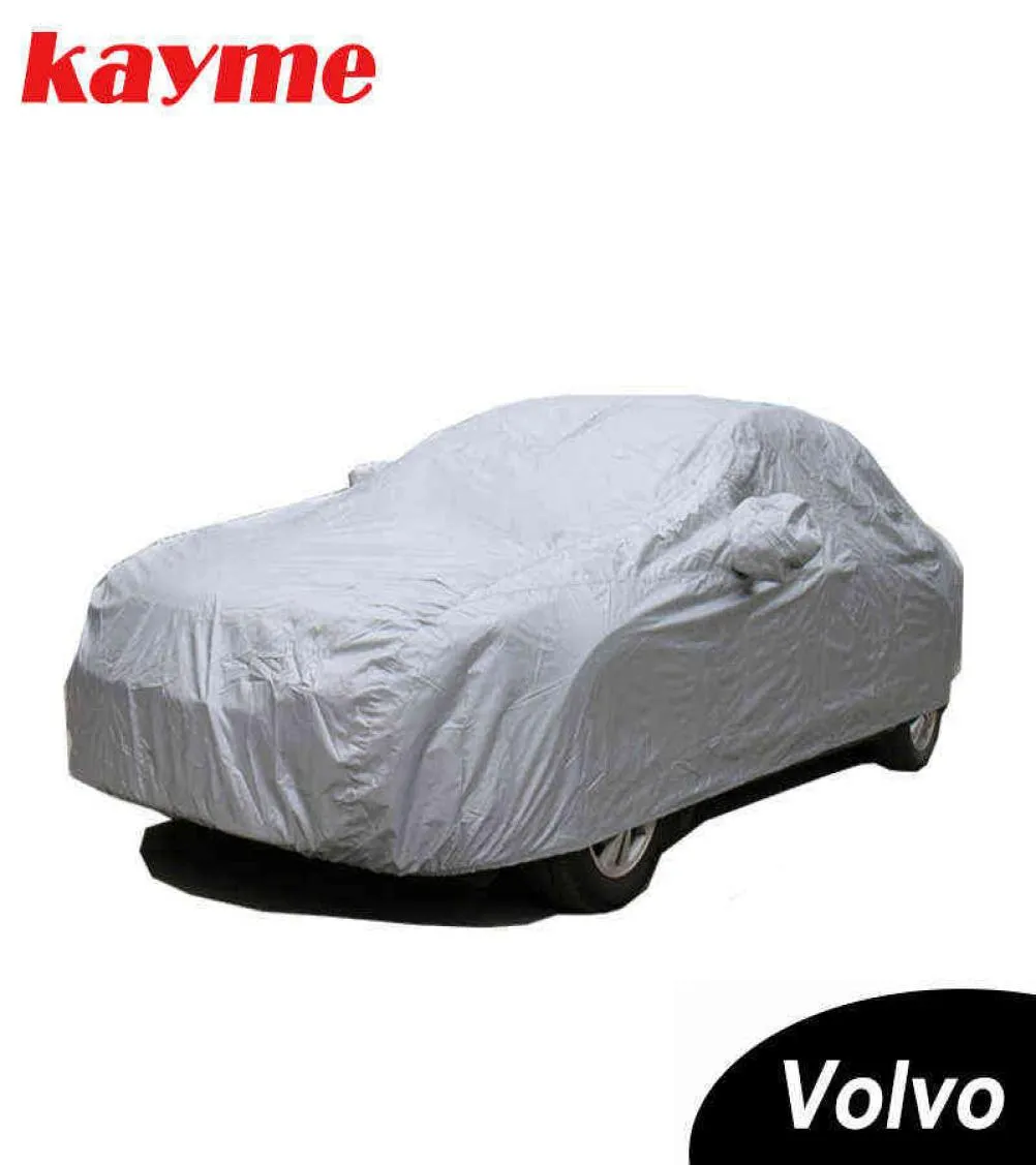 Kayme DustProof pełne okładki samochodu 170T Universal Hal Introor Outdoor SUV SUV Ochrona Ochrona odpornej na śnieg dla Volvo H2204256418298