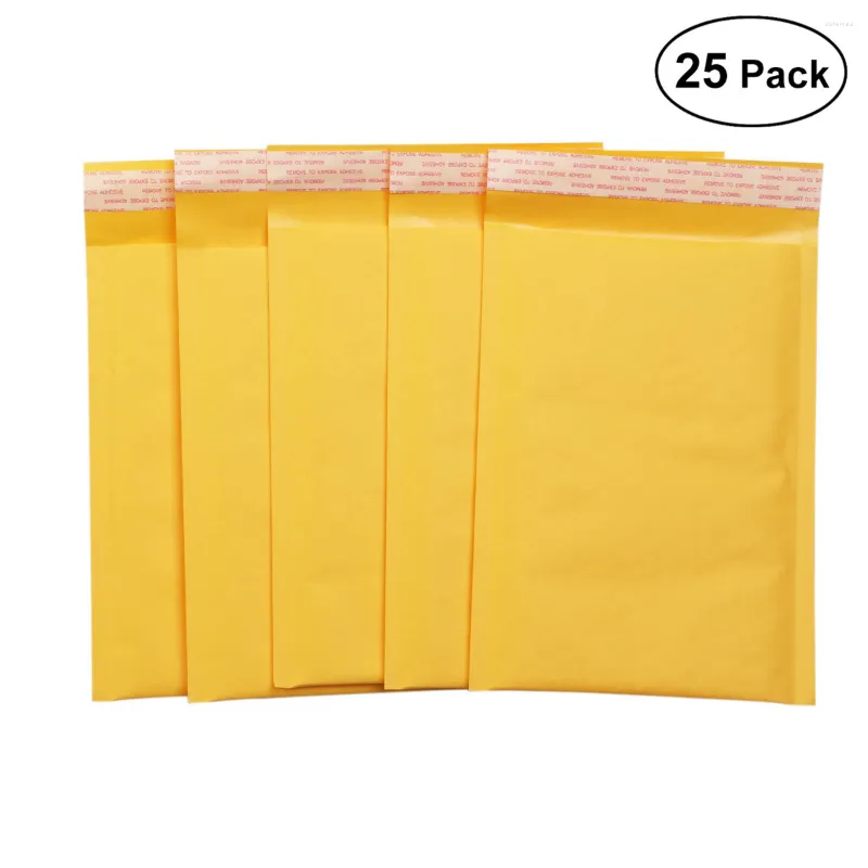 Gift Wrap 25pcs Poly Bubble Mailers Seal Padded Envelopes Mailing For Logistics Express Transport Packaging