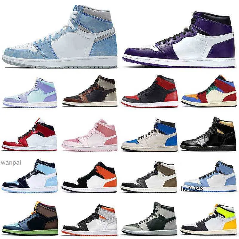 2023 Moins cher 1s hommes chaussures de basket-ball 1 Hyper Royal Banned Bred Shadow Chicago femmes hommes formateurs baskets de sportJORDON JORDAB