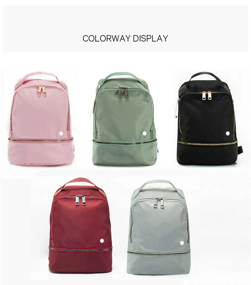 Bolsas para exteriores de alta calidad, 5 colores, mochila escolar para estudiantes, bolso Diagonal para mujer, nuevas mochilas ligeras, Lu-2215