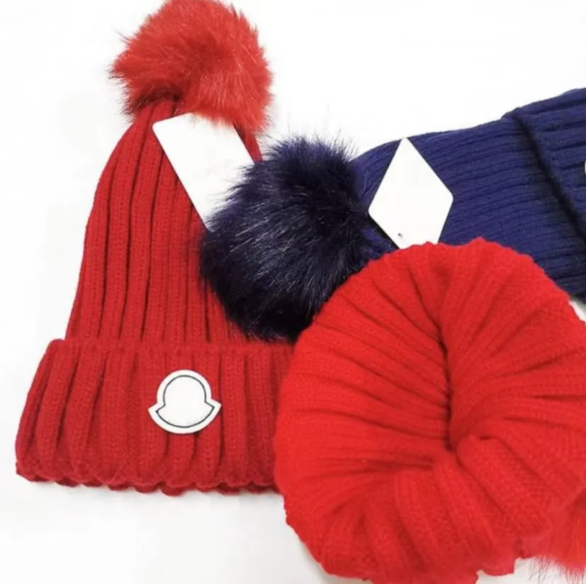 Bonnet Designer Hat Beanie Prezent Zimowe męskie dzianinowe czapka i damskie swobodne czapki wysokiej jakości grube dzianin