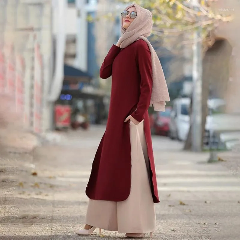 Vêtements ethniques 2022 EID Mode Abaya Musulman Hijab Robe pour femmes Dubaï Turquie Robe Islam Prière Tenues Long Top Pantalon Ensembles Caftan Mubarak