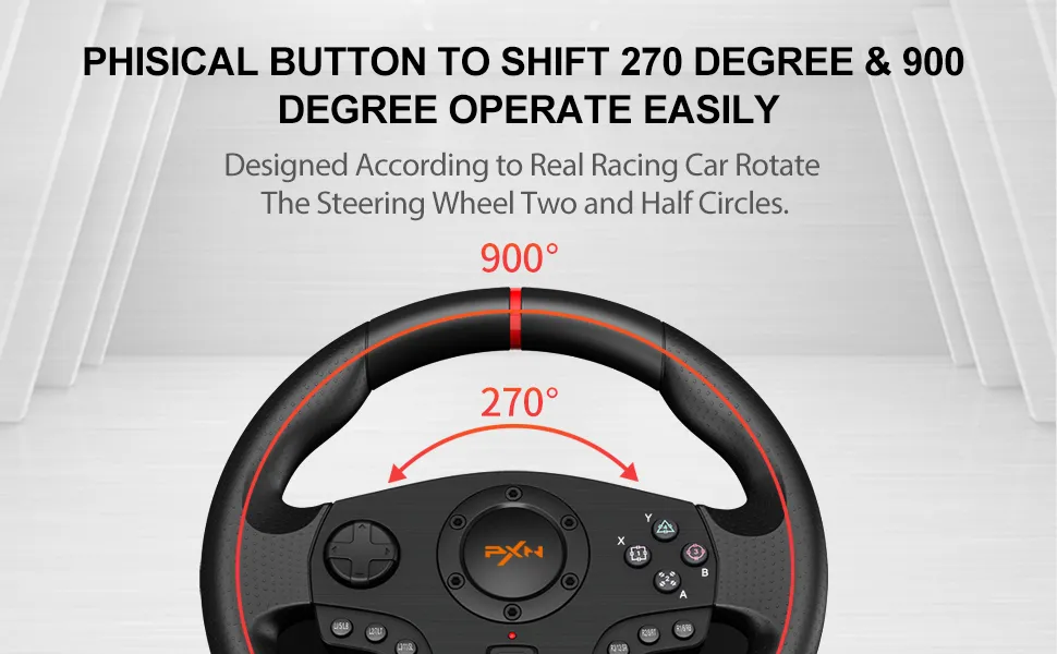 PXN Gaming Steering Wheel - V9 GEN2 Xbox Racing Wheel 270... PXN Gaming Steering Wheel - V9 GEN2 Xbox Racing Wheel 270...