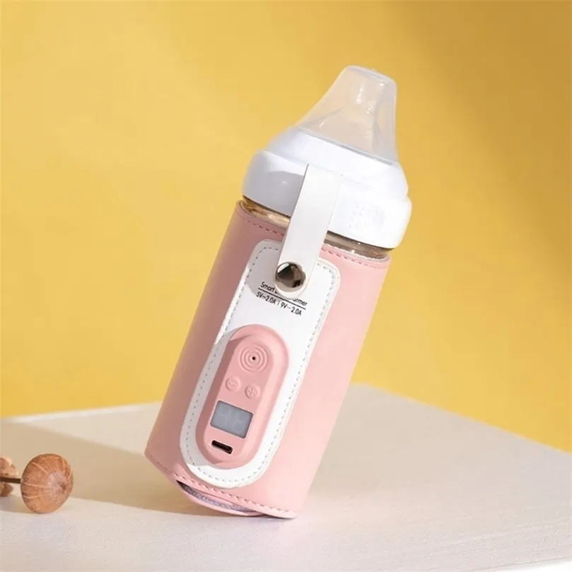 Bottle Warmers Sterilizers# USB Baby Portable Travel Milk Infant Feeding Heating Cover Insulations Thermostat Food Heater 221104