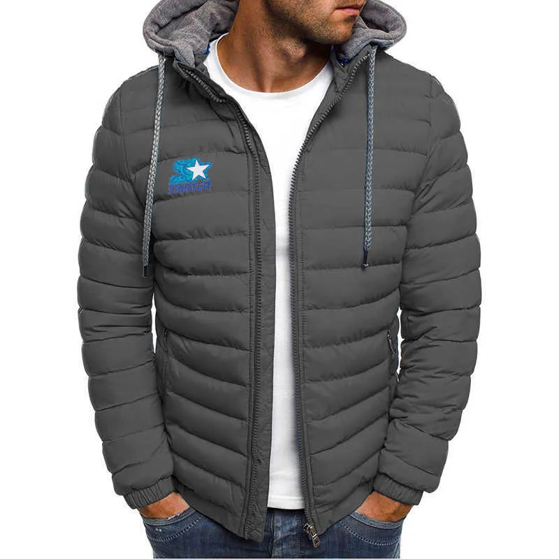 Jean Jacke Herren Mit Kapuze Hoode Jacke Starterstil Gepolsterte
