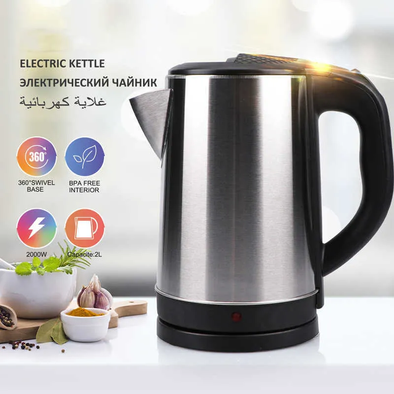 Electric Kettles Electric Kettles 2L 2000W Stainless Steel Water Kettle