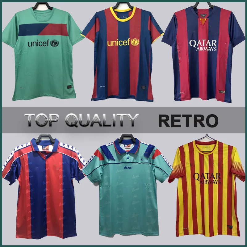 Retro Barcelona voetbalshirts barca vintage shirt XAVI RONALDINHO RONALDO RIVALDO GUARDIOLA Iniesta finale klassieke maillot de foot 1899 1999 voetbalshirts