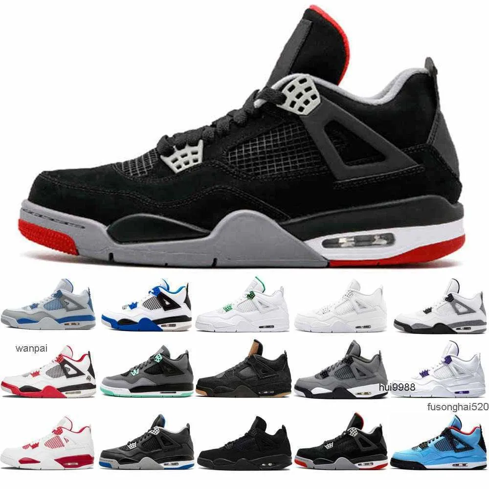 5 Estrellas 2023 Jumpman 4 Fire Red Basketball Chaussures 4s Tattoo