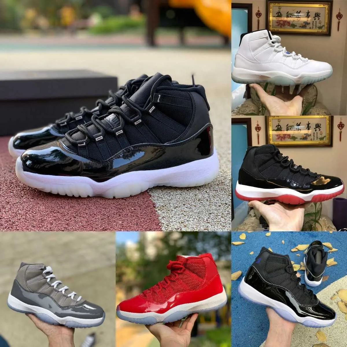 2023 Jumpman Jubilee Bred 11 11s High Basketball Chaussures Cool Grey Legend Blue 25th Anniversary Space Jam Gamma Blue Pâques Concord 45 Low Columbia Triple Sneakers S4