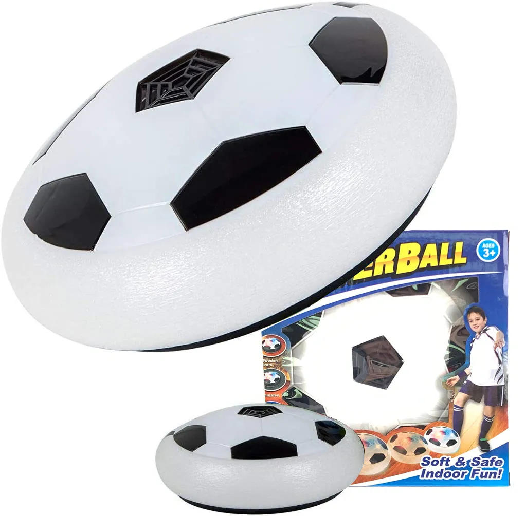 Giocattoli Sportivi Air Power Soccer Football Hover Disc Toy Con Paraurti In Schiuma E Musica Leggera Luci A LED Gioco Con La Palla Galleggiante Da 7 3 DHgate