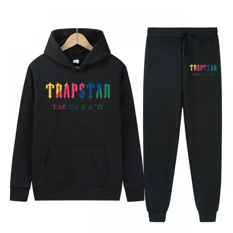 Trapstar Tracksuits 럭셔리 디자이너 남성용 후드 여성 스웨터 패션 스웨트 셔츠 29 컬러 블랙 그레이 화이트 레드 아시아 블루 옐로우 크기 s/m/l/xl/2xl/3xl