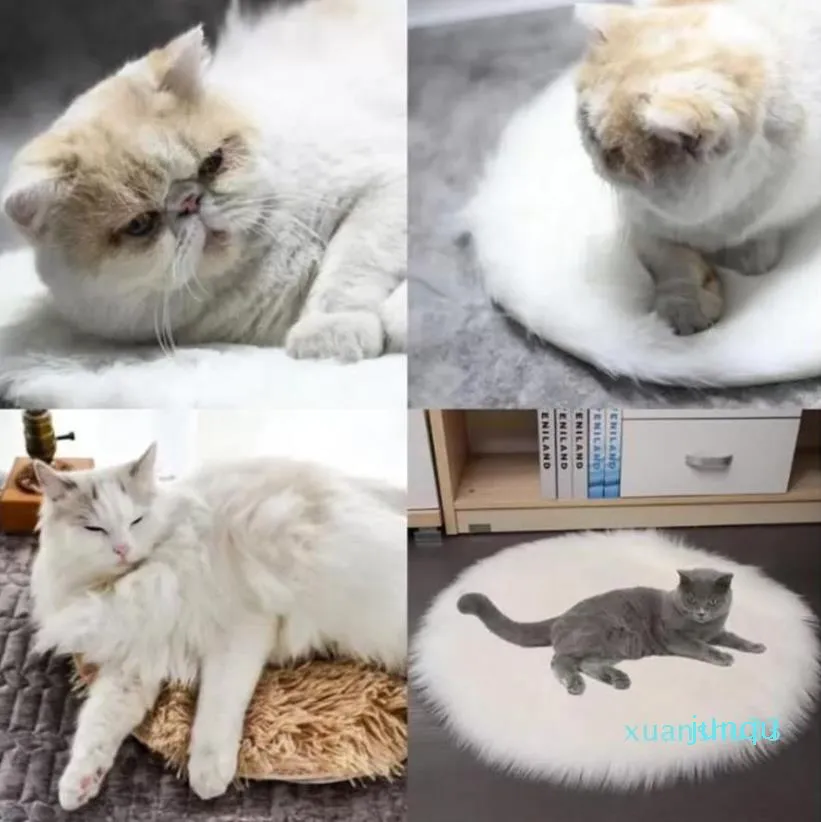 2022 New Fashion Carpets 애완 동물 전기 담요 가열 패드 개 고양이 침대 매트 매트 5 레이어 방수 케이지 카스 카페트 카르페 탑을위한 상수 안티 슬립베이스