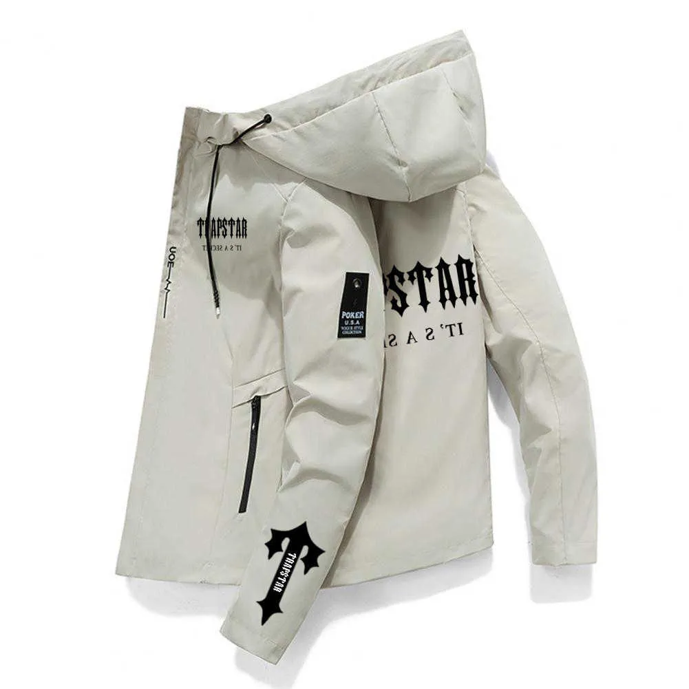 남성 지퍼 재킷 봄/가을 TRAPSTAR 브랜드 가을 봄 블레이저 캐주얼 트렌드 남성 패션 코트 Y2211