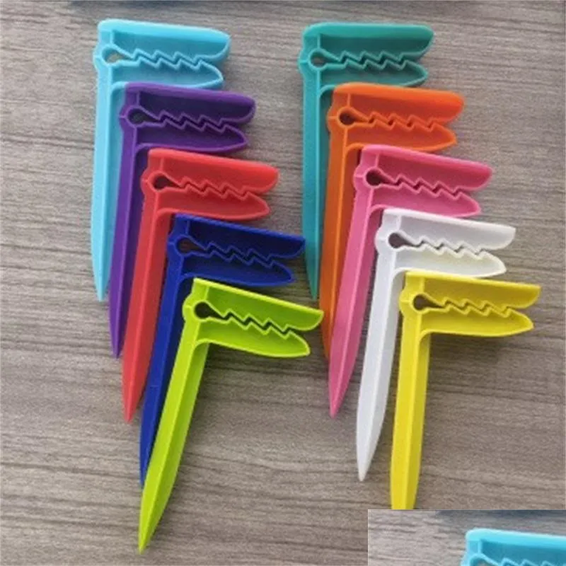 Hooks Rails 1pc haken strand handdoek clip cam mat pin buitenkleding pinnen voor plaathouder clips 20220611 d3 drop levering home gard dhy93