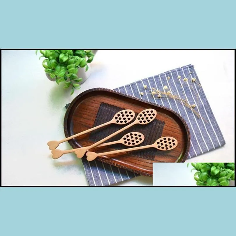 honey stirred spoon tableware creative heart shape wooden handle ladle for home kitchen tools flatware accessory 3 59xh ff