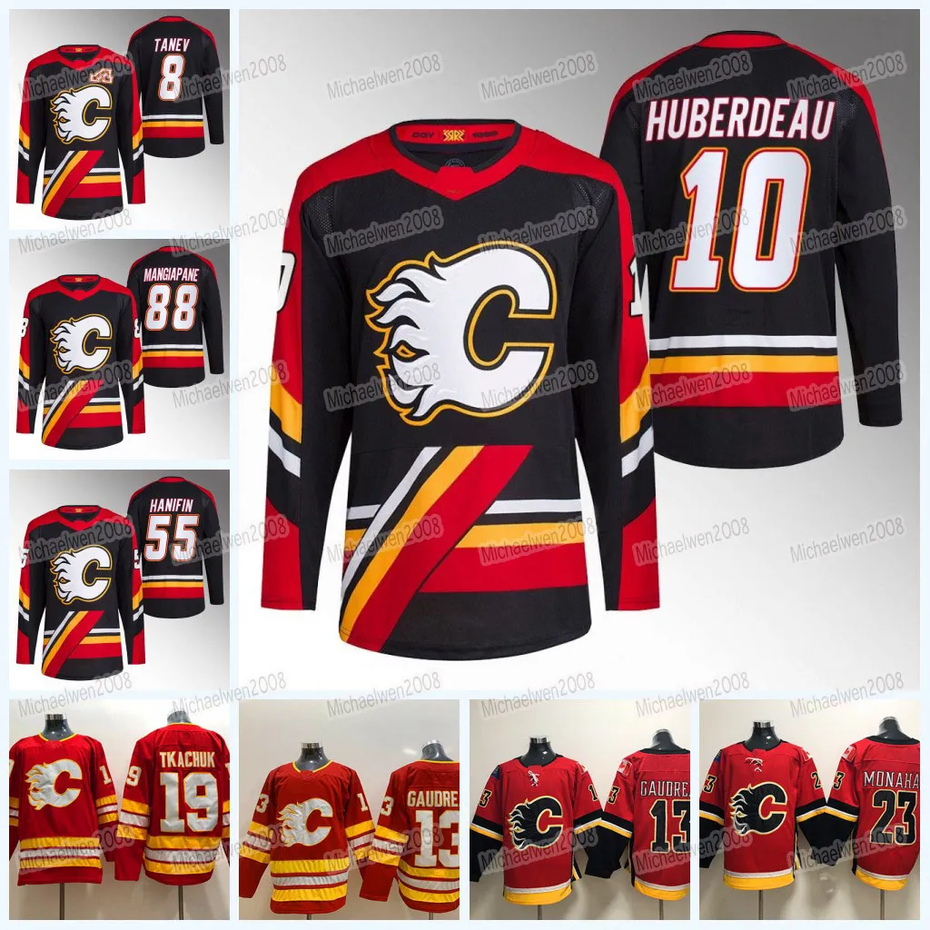Calgary Jonathan Huberdeau Flames Jersey 2022 23 Reverse Retro Mikael