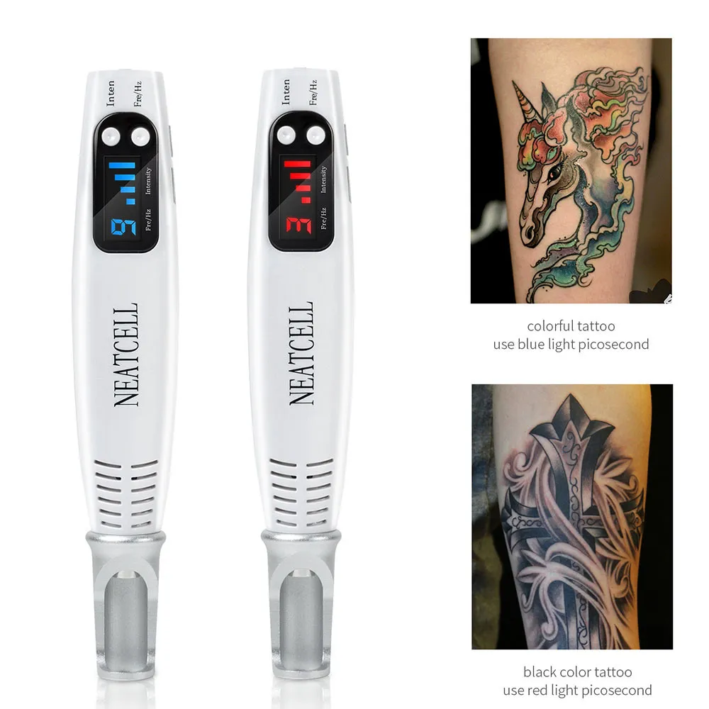 Yüz Bakım Cihazları Dövme Silme Lazer Kalem Cilt Etiketi Skar Çil Köstebek Kaş Lazer Makinesi Taşınabilir Mini Pikosaniye 221104 Çıkarma