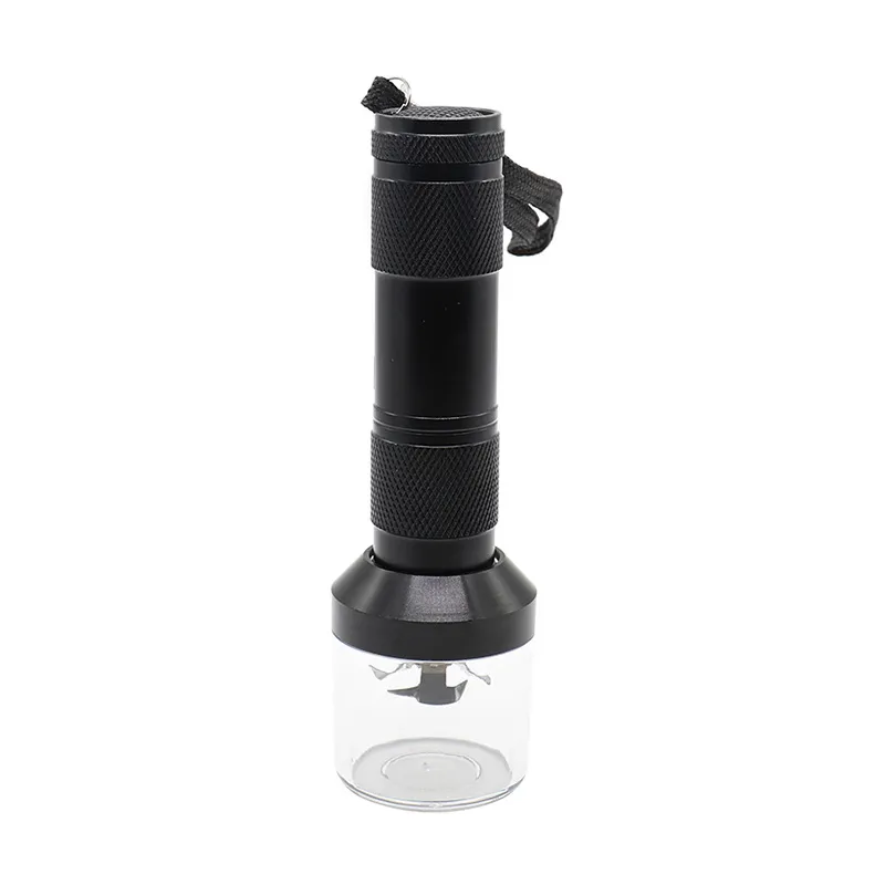 Flashlight Electric Herb Grinders Smoking Spice Crusher Automatic Electronic Grinder Tobacco Shredder Smasher Retails