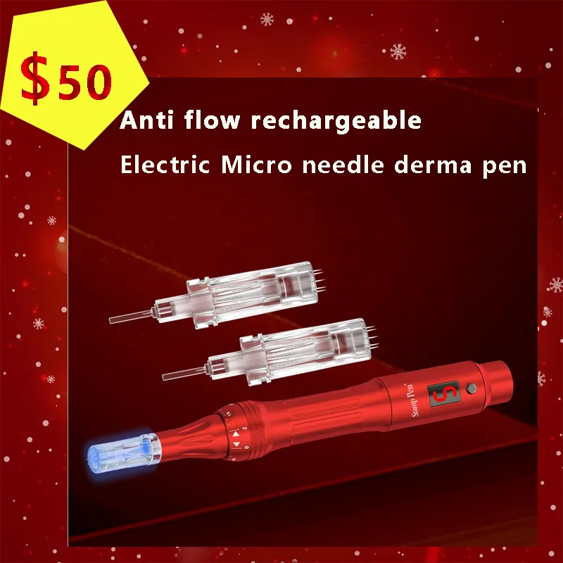 Home Beauty DRPen Dermapen Elektrische therapie Wrinkle Remover Micro naald Dermapen 7 Kleurprijs Derma Pen met LED -lichte gezichtsbehandeling