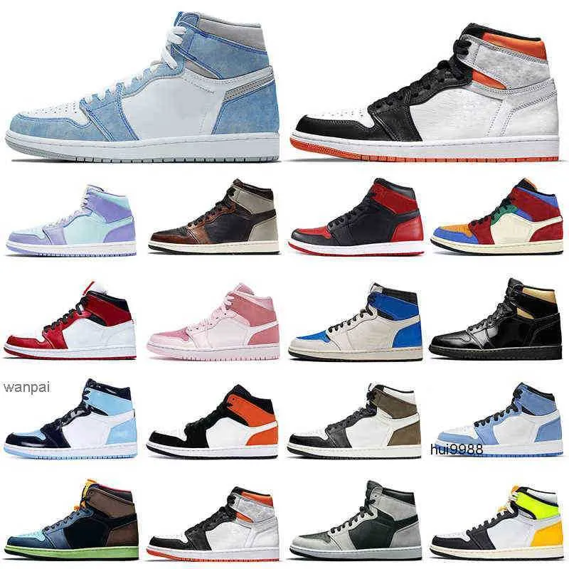 2023 Discount 1s men basketball shoes 1 Hyper Royal Banned Bred Shadow Chicago women mens trainers sports sneakers Walking Jogging WholesaleJORDON JORDAB