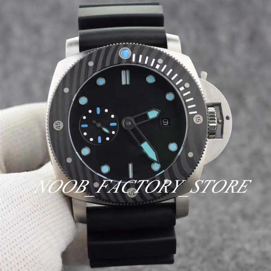 Factory s Watch of Men Classic Serie 00799 Automatic Movement 47mm Men Watches Counterclockwise Rotating Bezel Case Black Rubb254J
