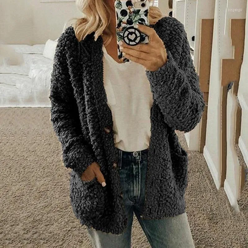 Women's Knits Female Sweater Coats Women Imitate Cashmere Scarf And Shawl Long Cardigan Ladies Knitted Pocket