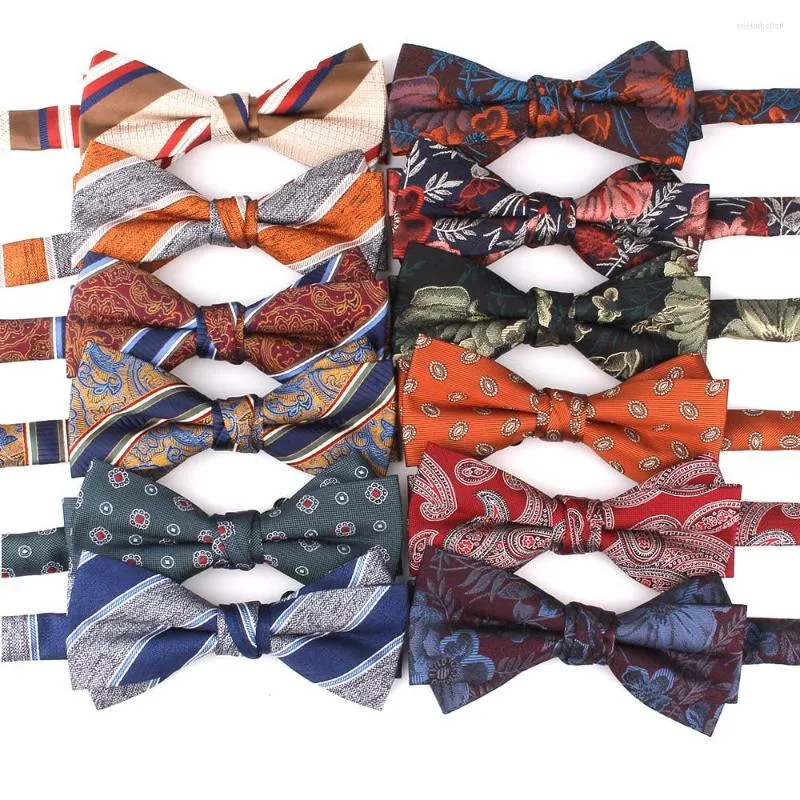 Bow Ties Party Bowtie Floral Tie For Women Men Butterfly Ladies Knot Groom Cravats Wedding Groomsmen Gifts