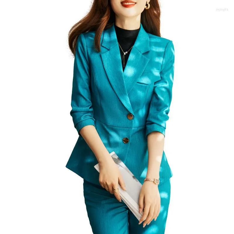 Women's Suits Women Jacket Pants Suit Sets Or Single Blazer For Office Ladies Work To Wear High Fashion Career Clothing Female Fall Slim