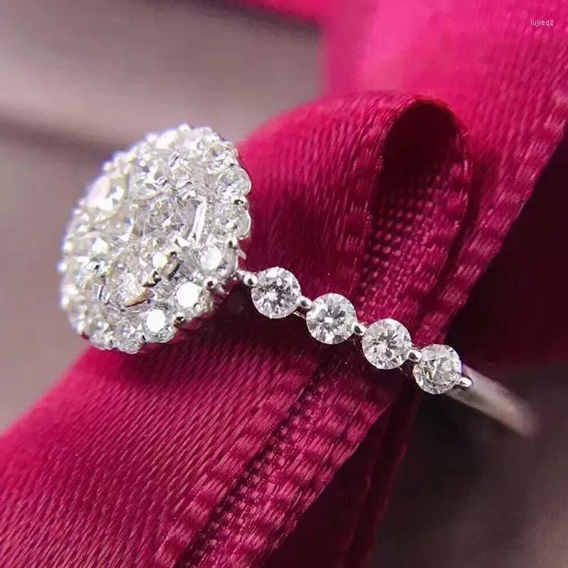 Bagues de mariage Caoshi Chic Femme Finger pour l'engagement Accessoires de design délicats avec cadeau bijoux de zircone éblouissant