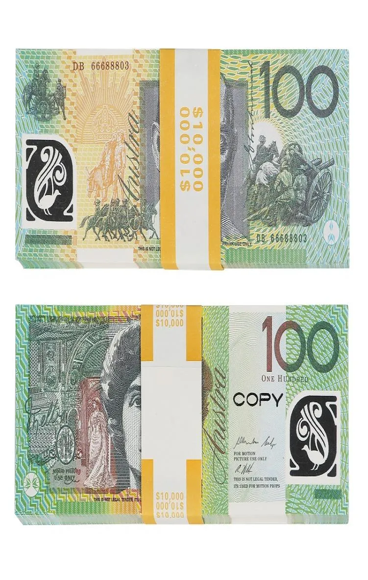 Prop Dollar australien 100 AUD billets de banque papier copie faux argent film jeu accessoires1272838XNXH